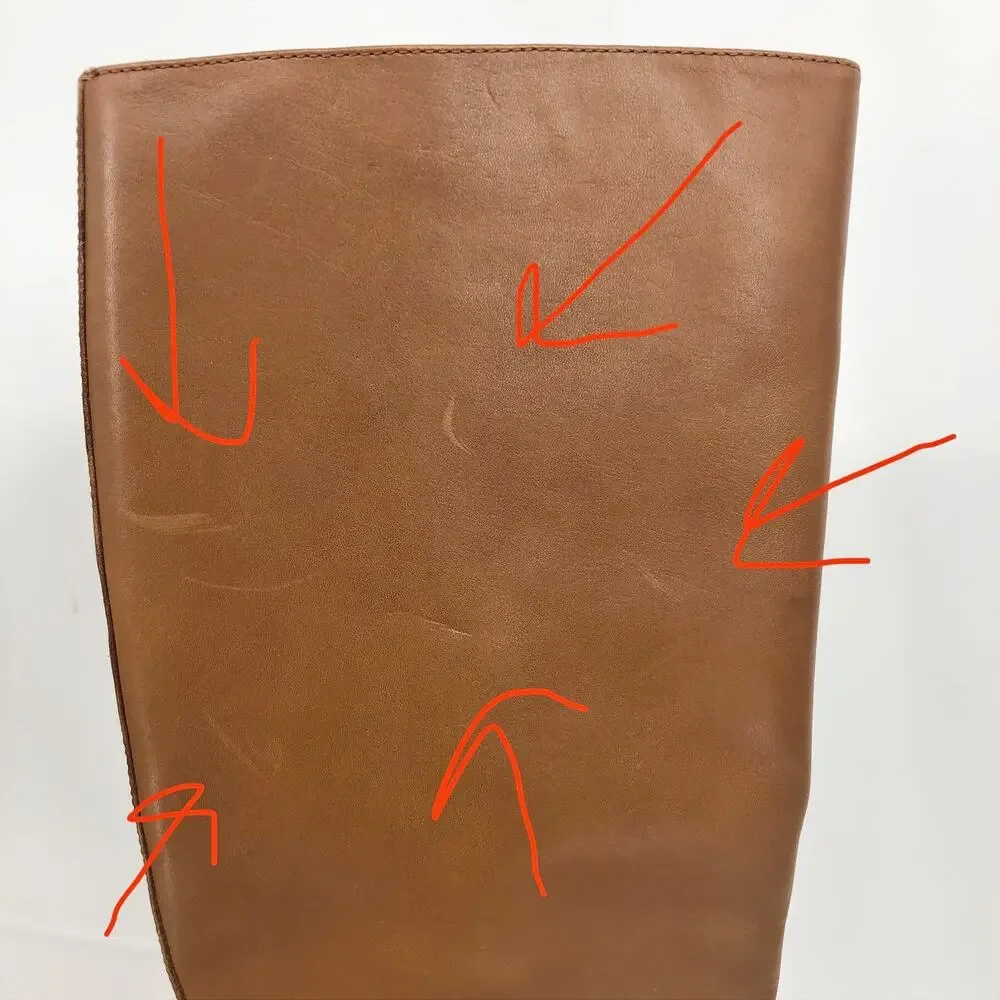 TORY BURCH Women's Sofia Riding Boots Size 5M Brown Leather Knee-High NWOB